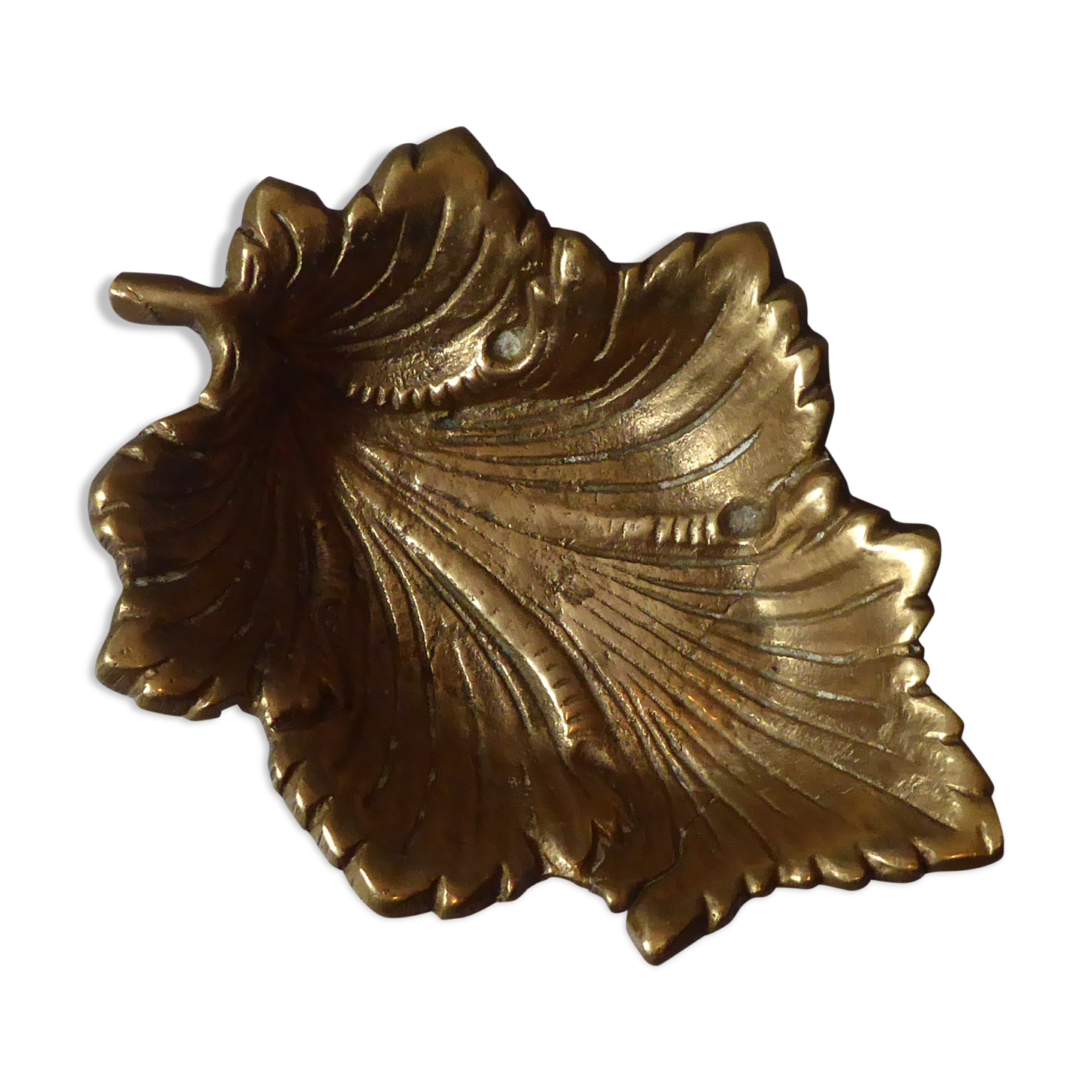 Empty gilded bronze pocket