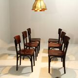 Pub Chairs from Thonet, 1930s, Set of 6, II