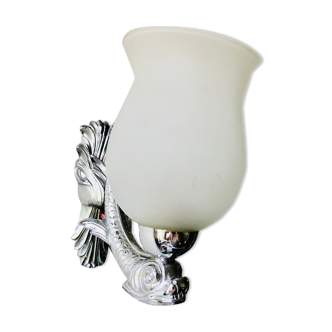 Pair of dolphin wall lamps 1950