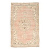 7x11 Vintage Large Area Handmade Wool Oushak Vintage Rug, 216x335 Cm