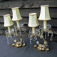 Paire de lampes de chevet Louis XIV d'époque française style Marie-Thérèse