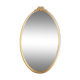Miroir ovale ruban en laiton