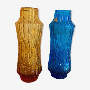 Paire de vases vintage, années 1970