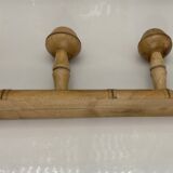 old Bamboo style wall coat rack