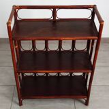 Vintage bamboo and rattan shelf