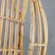 Vintage 1950s Dutch design rattan armchair with organic shapes