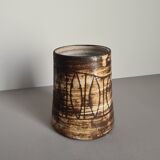 Ceramic Vase by Jacques Pouchain for Atelier Dieulefit, 1960s / Mid-Century / collection/ French ceramics