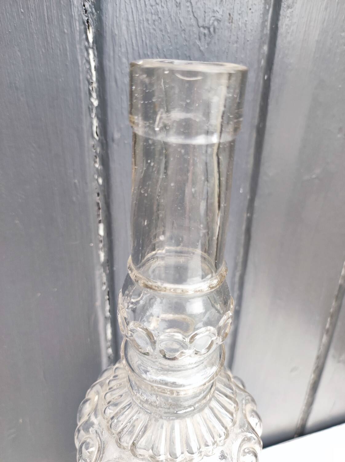 Old blown glass bottle, 19th