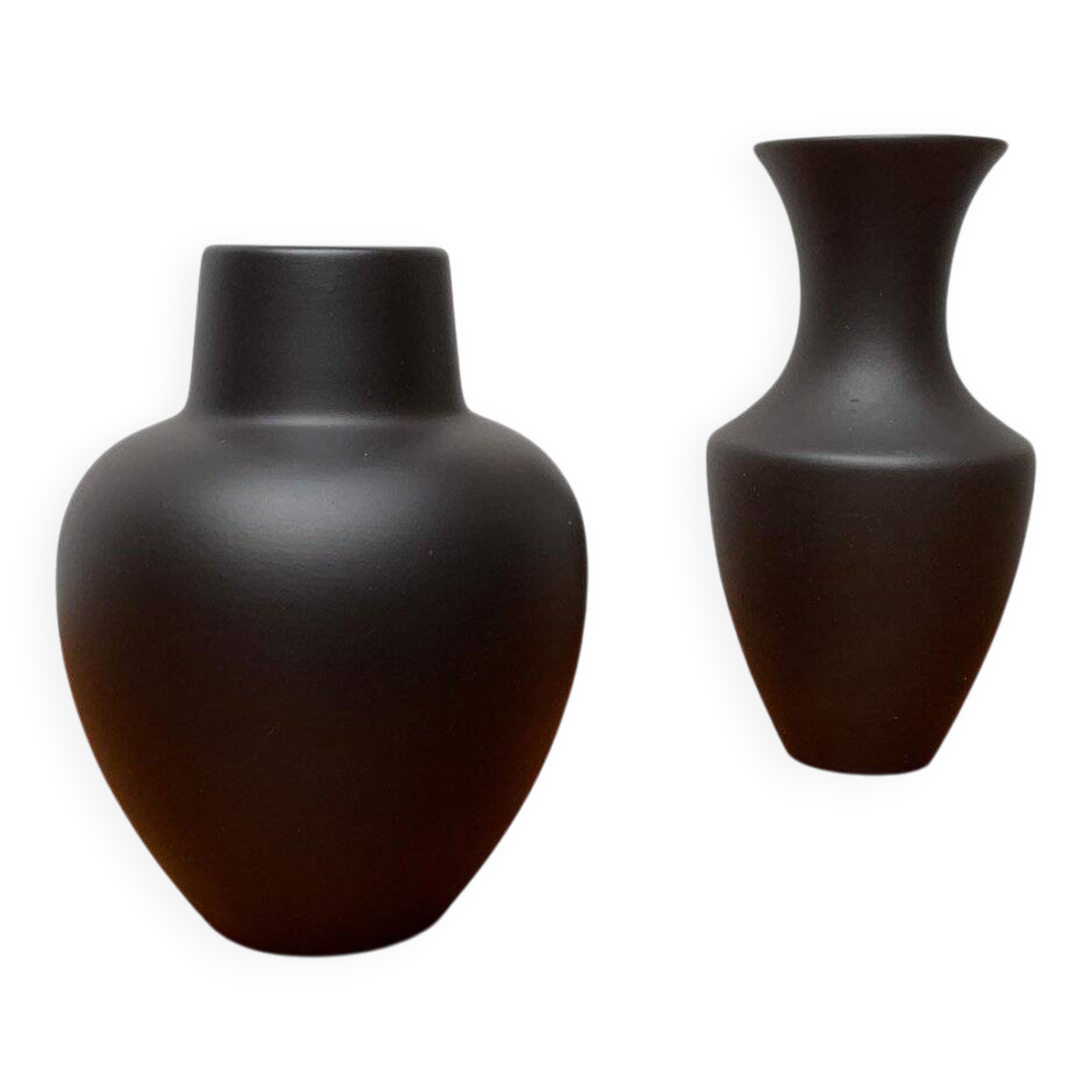 Vintage German vase in ceramic Wormser Terra-Sigillata, set of 2