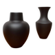 Vintage German vase in ceramic Wormser Terra-Sigillata, set of 2