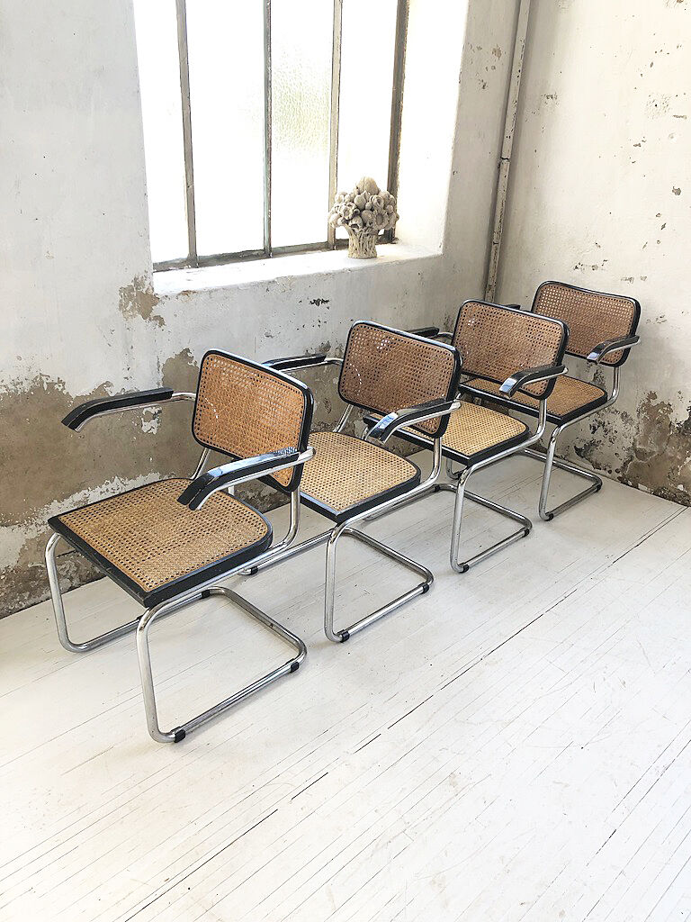 Set 4 chairs S64 by Marcel Breuer for Thonet