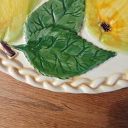 2 plats à tarte en barbotine