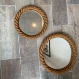Set of 2 mirrors rope 50s