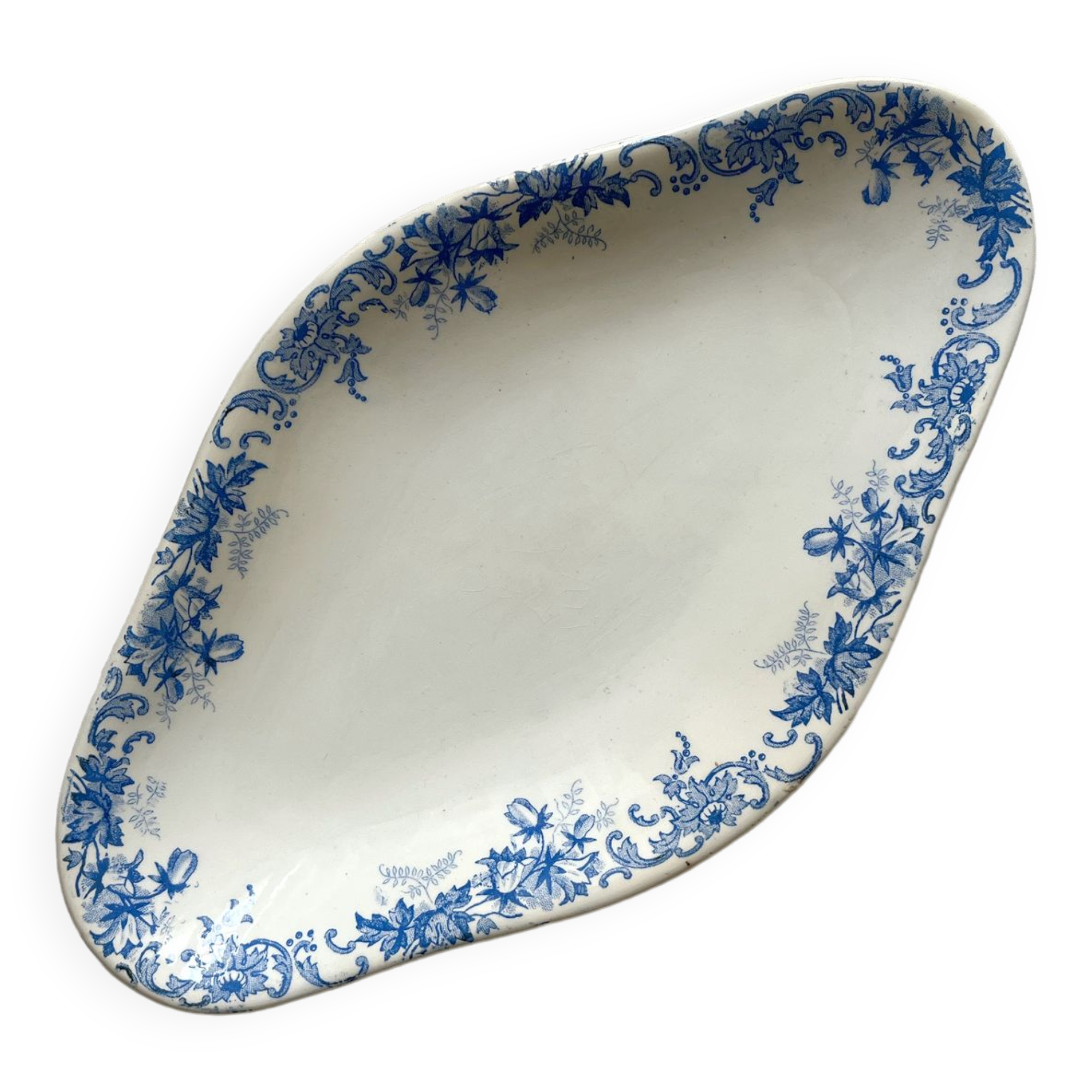 Iron clay dish "Campanule" Saint Amand and Hamage