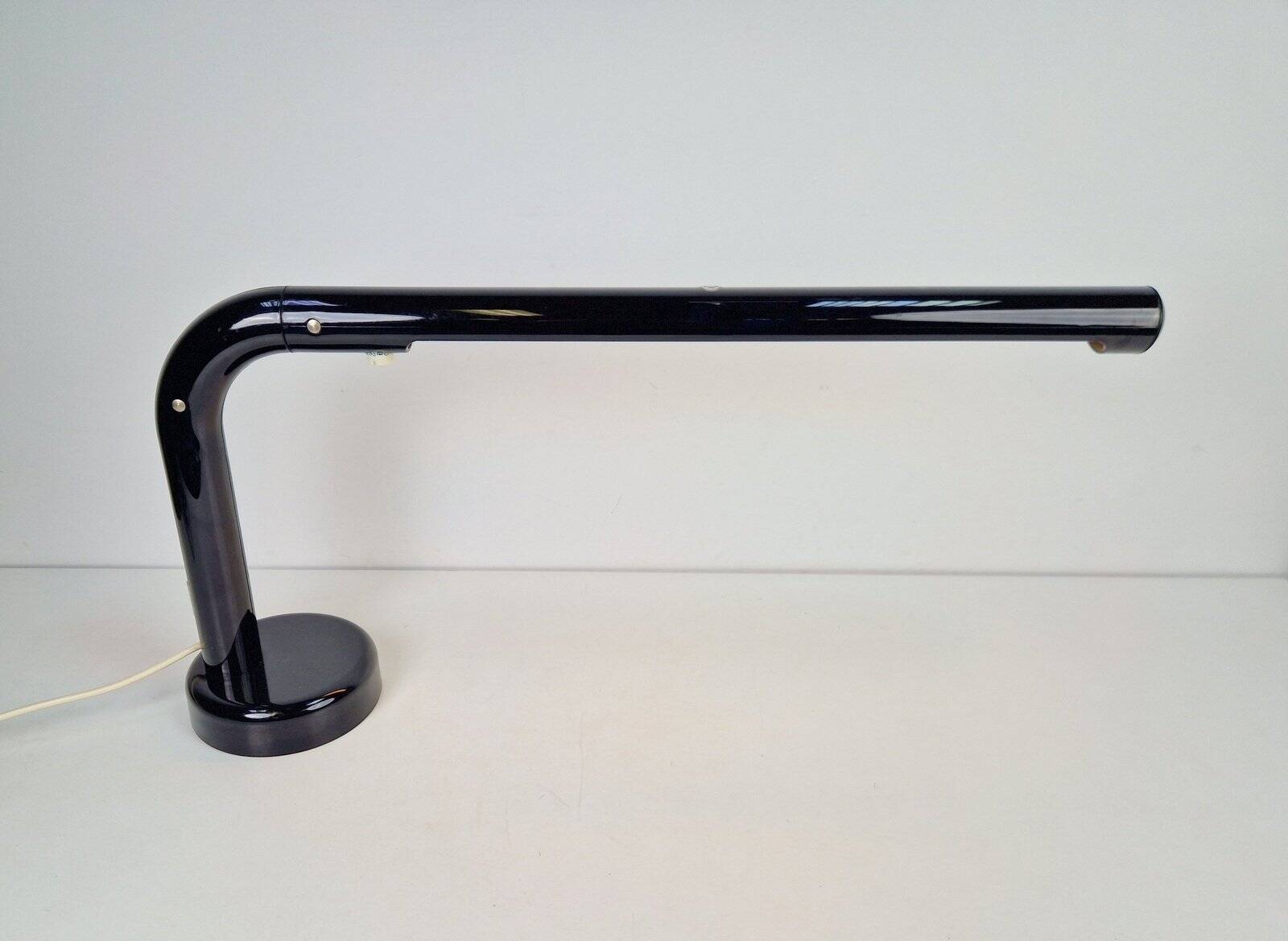 Vintage Black Tube Desk Lamp by Anders Pehrson for Atelje Lyktan, 1970s