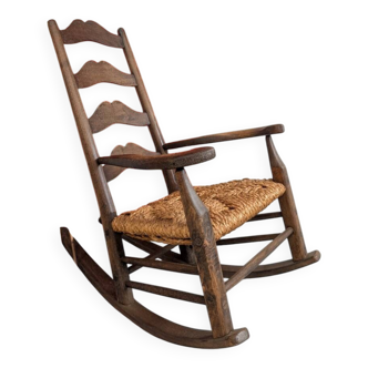 Vintage oak rocking chair