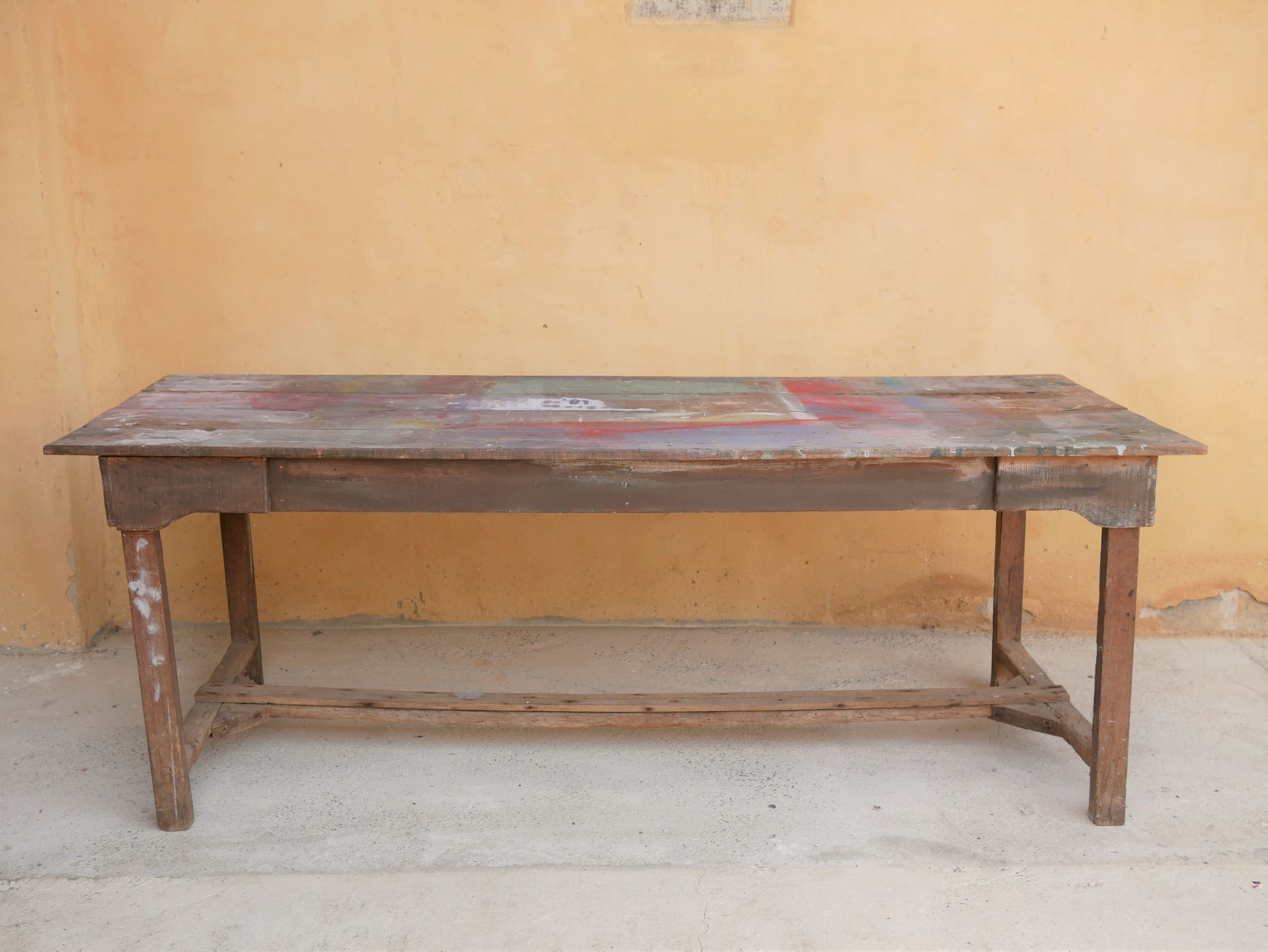 Wooden farm dining table