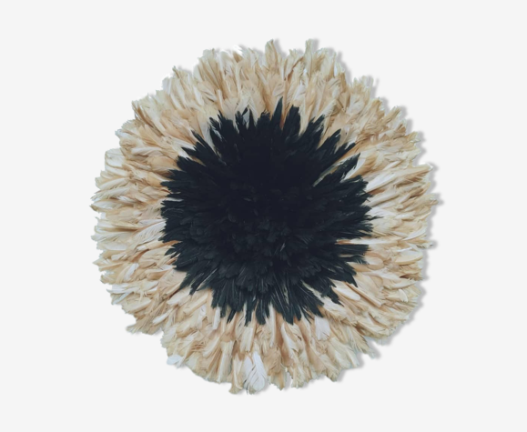 Juju hat noir contour beige de 60 cm