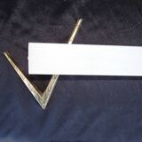 Pair of home wall light Arlus Bronze and opaline