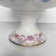 Compote dish on pedestal / fruit bowl in Limoges porcelain with floral garlands and ribbons | “Vieux Bernardaud” D&C (Delinières & Cie) | late 19th century