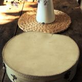 Vintage round suitcase