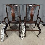 Paire de Fauteuils Chippendale en Acajou, Angleterre – Début XXe