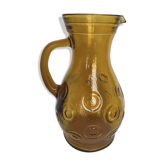 Smoked glass pitcher