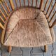Vintage armchairs WKS design Arno Lambrecht rattan and wood 1950