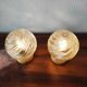 Pair of vintage Art Deco style bedside lamps