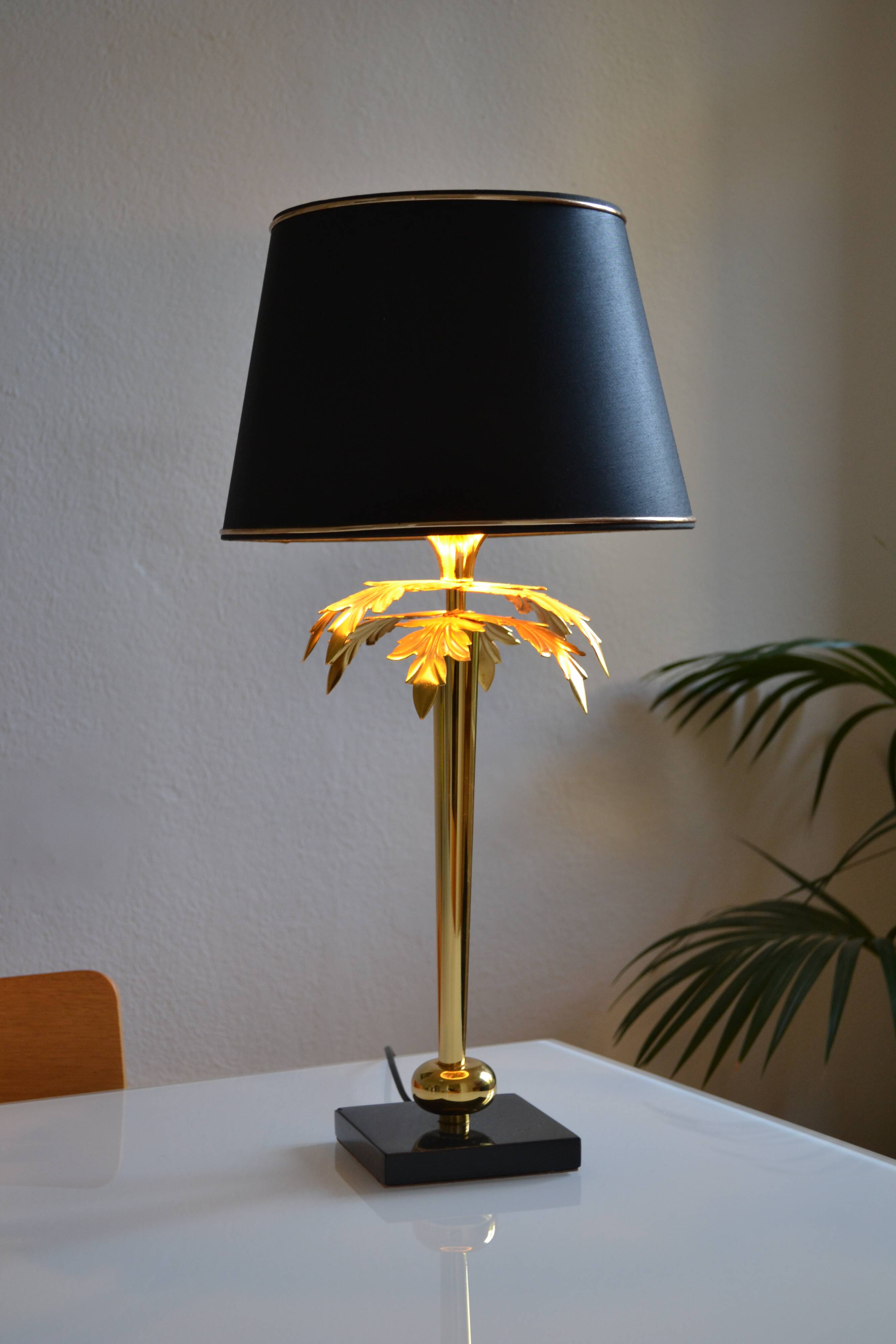 “Palm tree” lamp chandelier Deknudt Belgium
