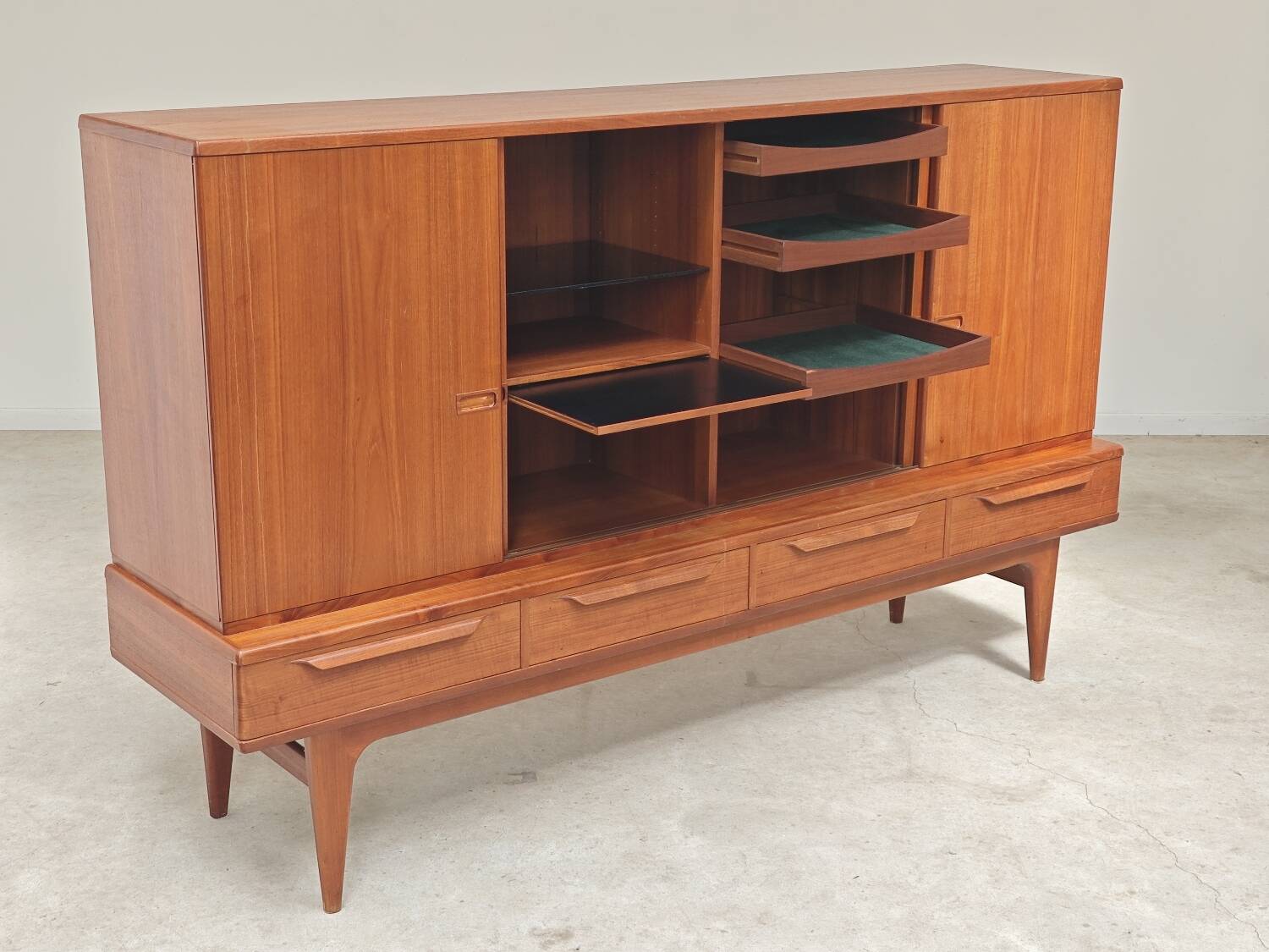 High enfilade by Johannes Andersen by Bordum & Nielsen, Samcom teak