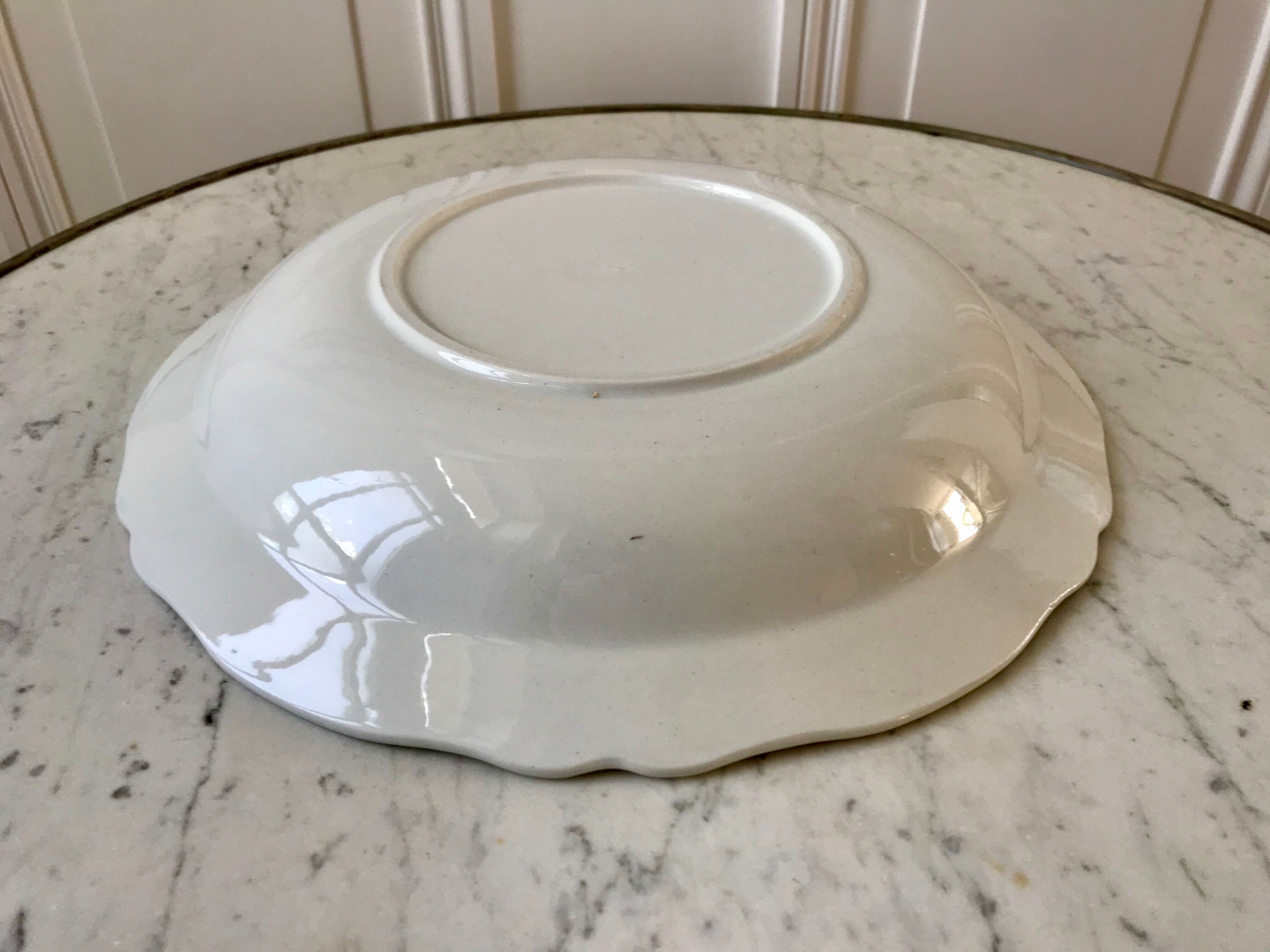 hollow dish Moulin des Loups canary yellow 50s