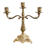 3-light gold candlestick