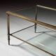 Mid-century glass coffee table