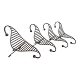 4 wrought iron deck chairs