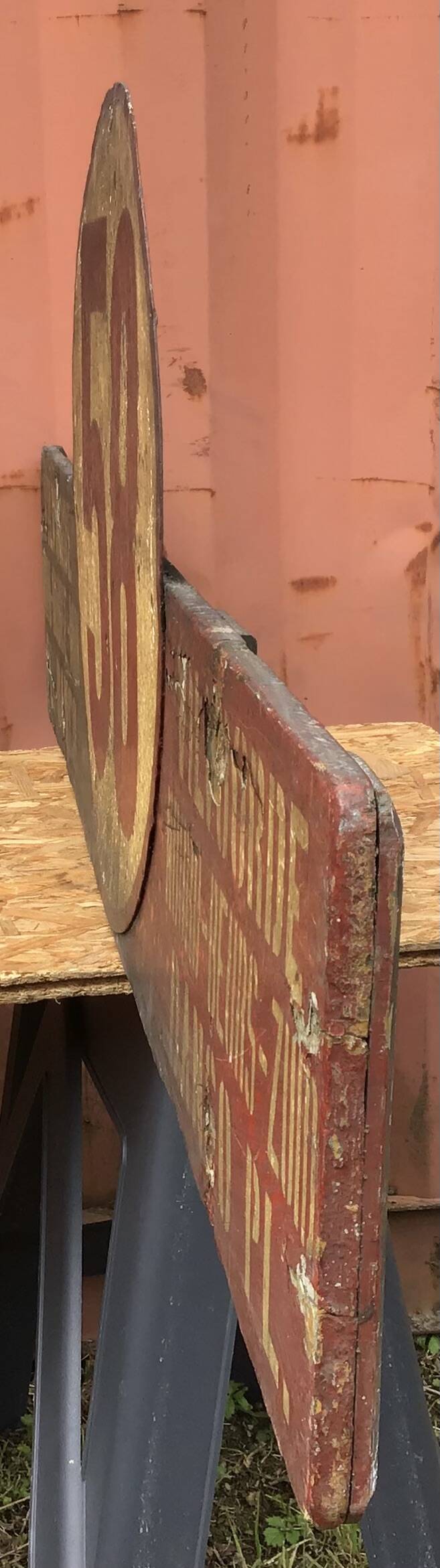 Old Brussels tram nameplate sign