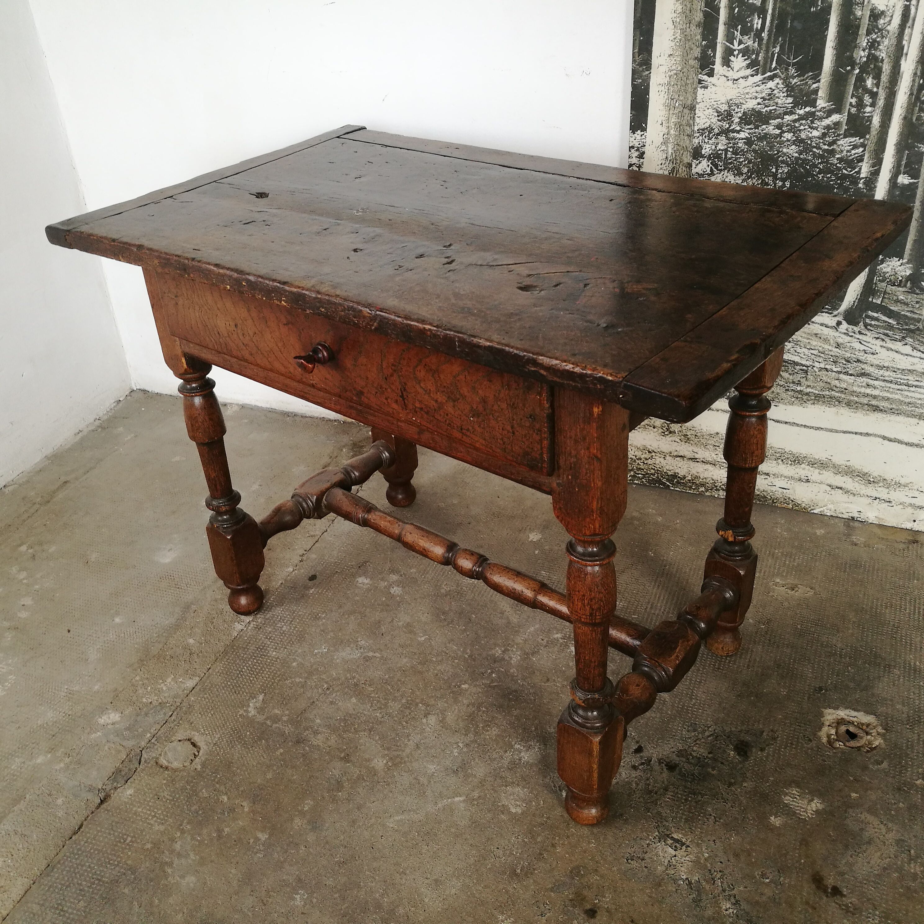 18th century oak farm table