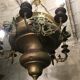 Brass chandelier with angels