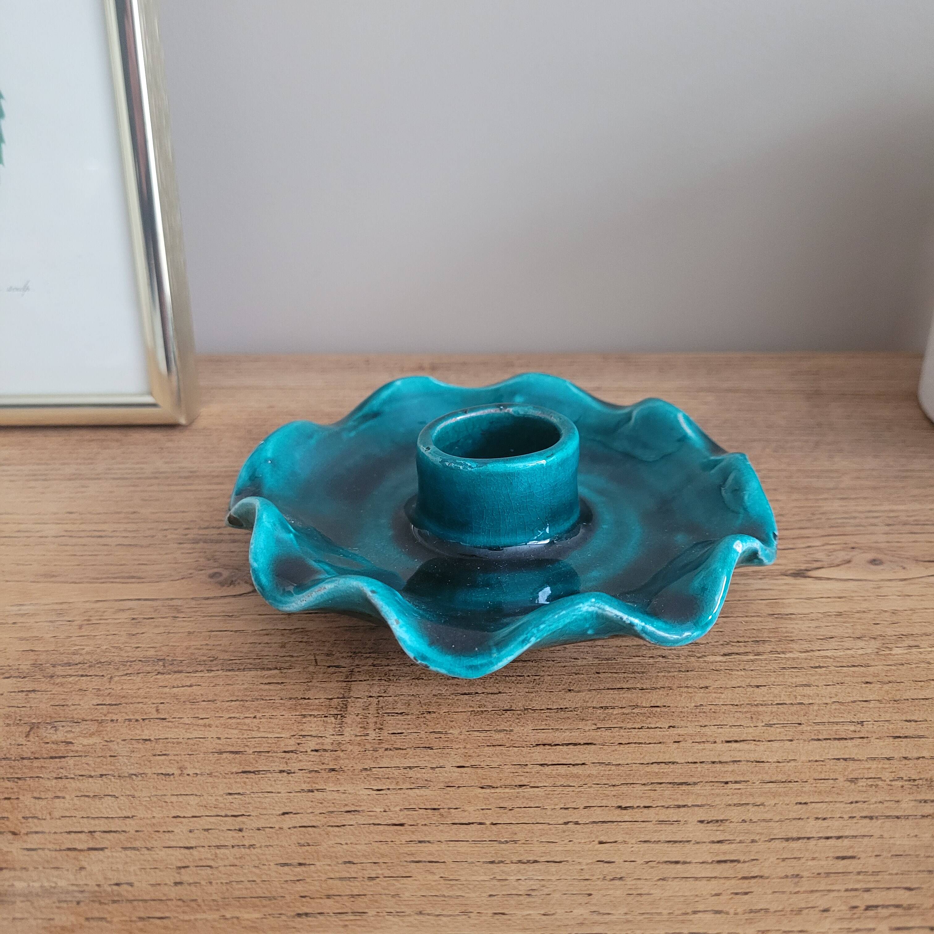 La Redoute x Selency ceramic candle holder 07 green