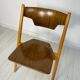 1/21 1950s vintage Hiller stackable plywood chairs from Germany in the style of Egon Eiermann