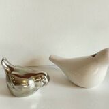 Vintage Ceramic Vase with a Couple of Birds