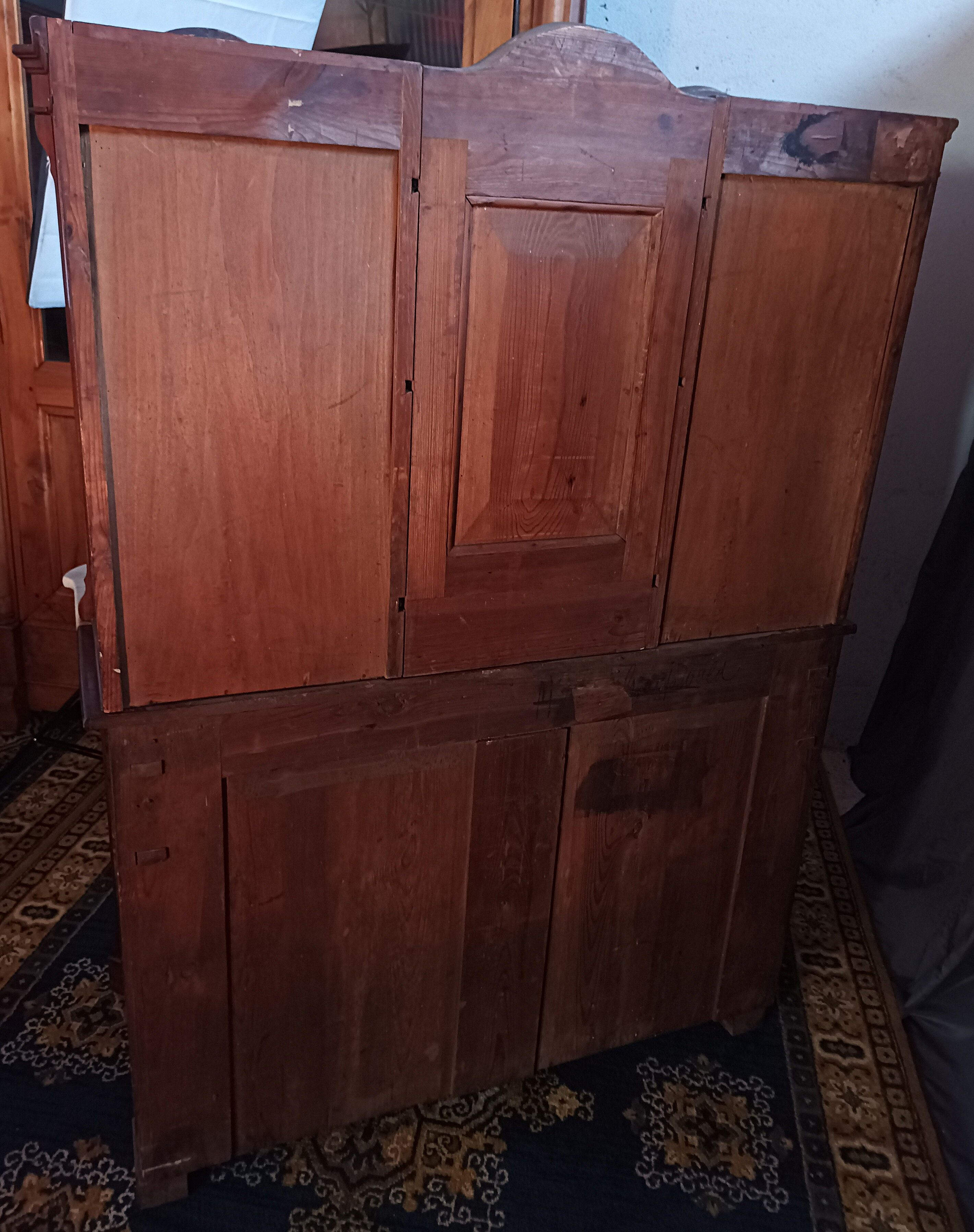 English mahogany shelf sideboard 19th