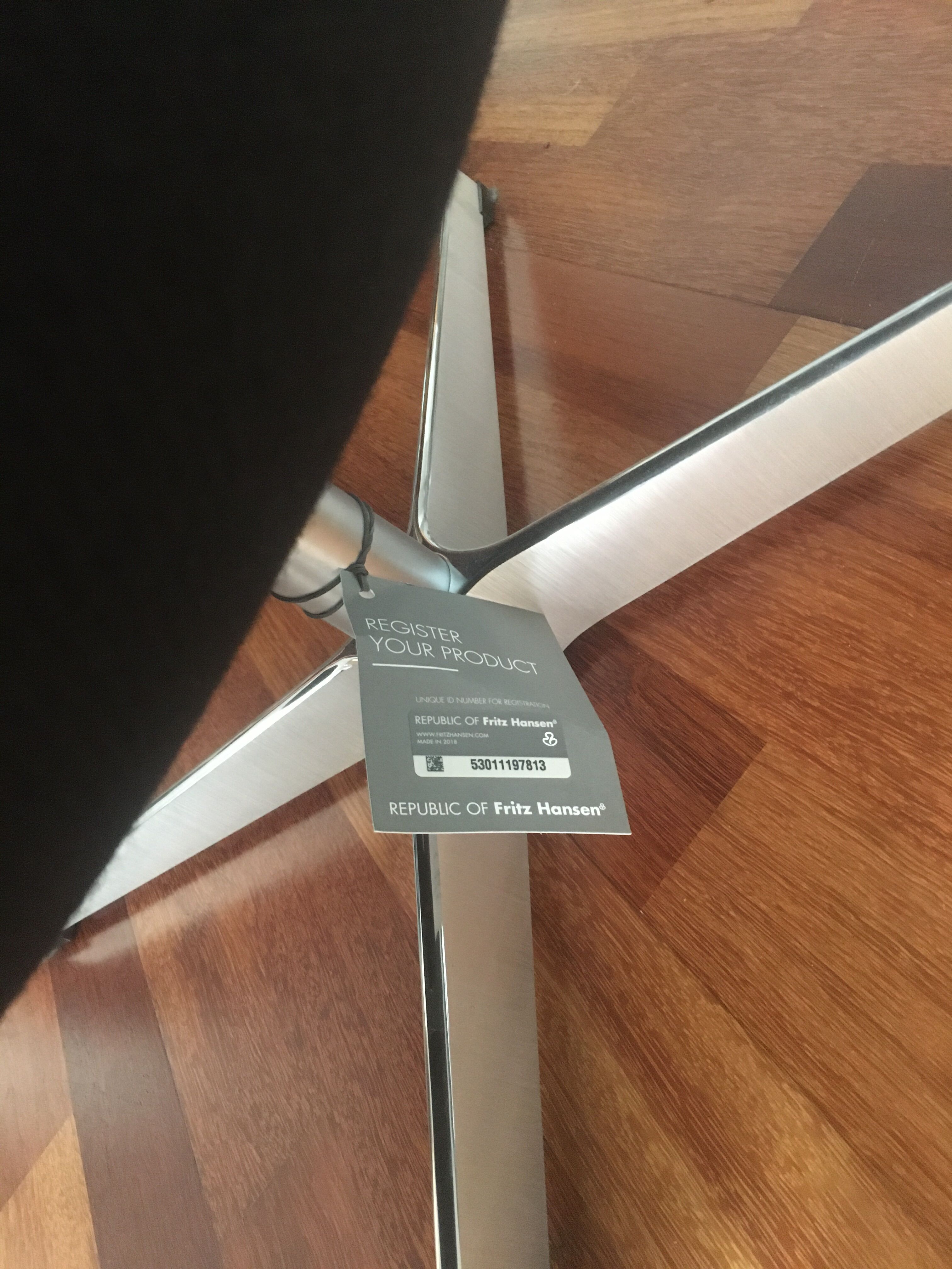 Egg chair by Arne Jacobsen for Fritz Hansen