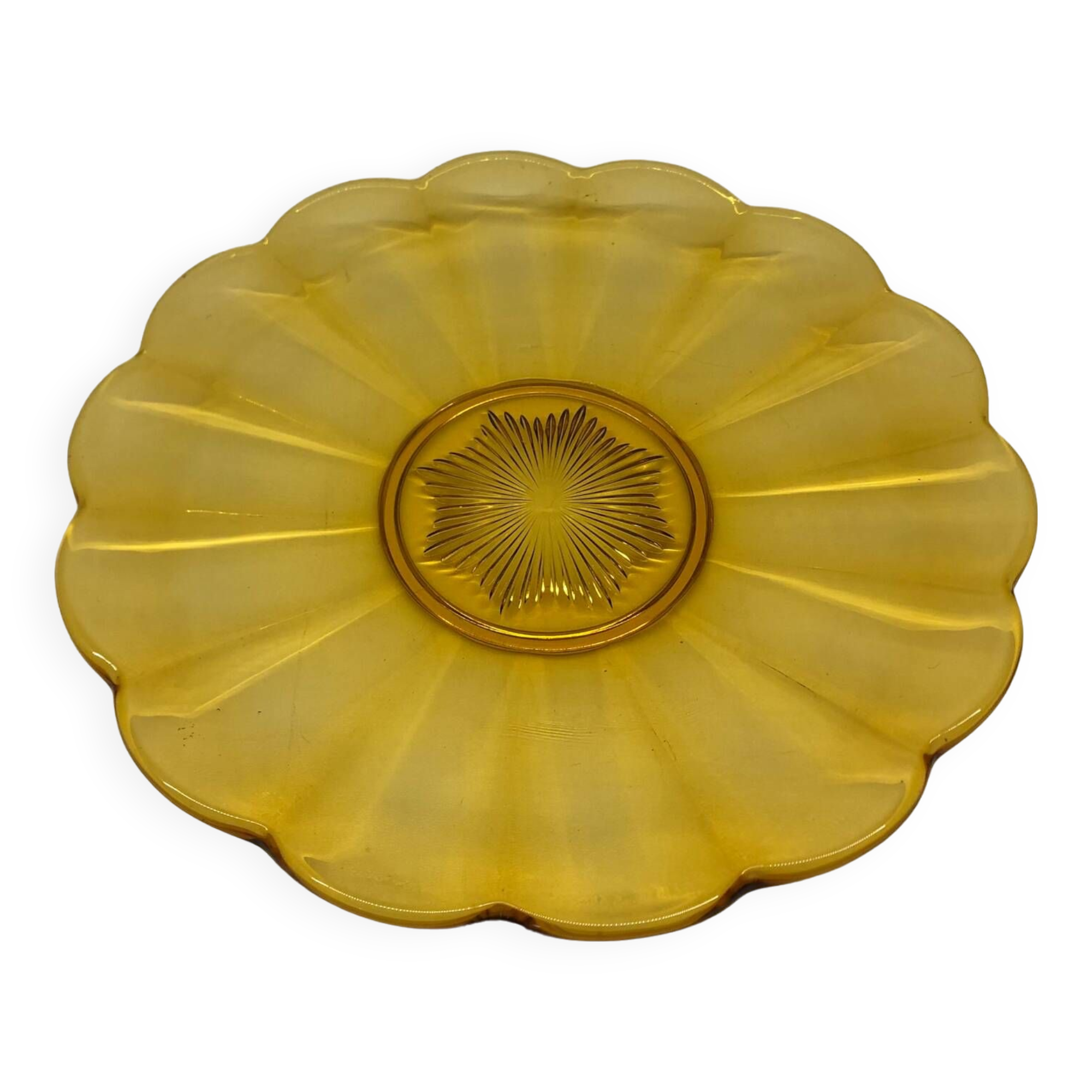 Luxval art deco dish from Val Saint Lambert