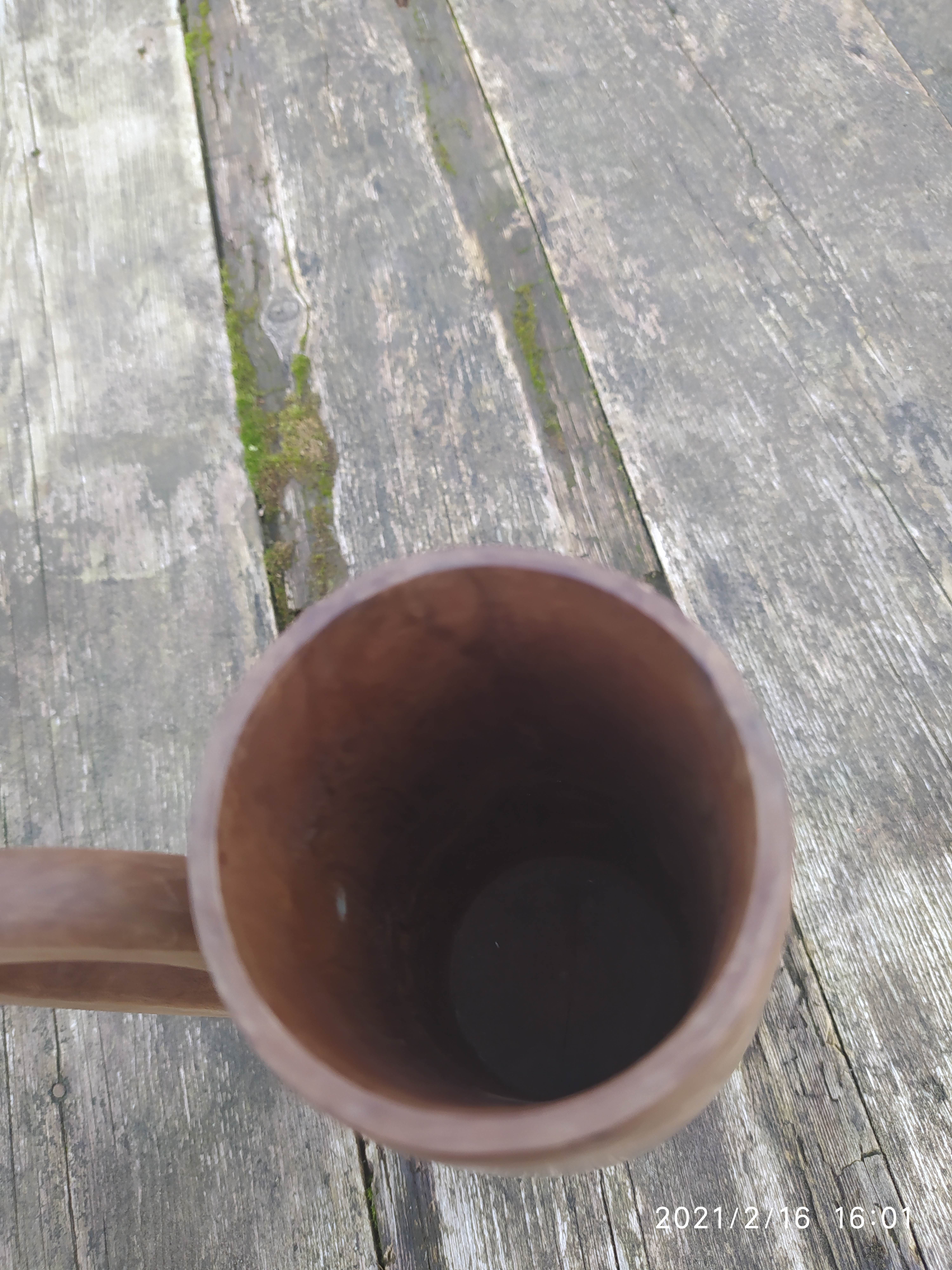 Vintage wooden vase