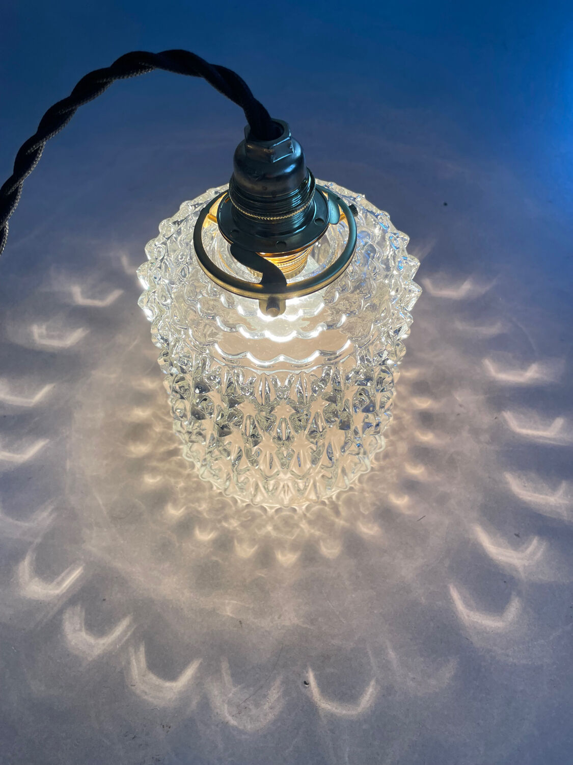 Vintage pendant light or portable lamp