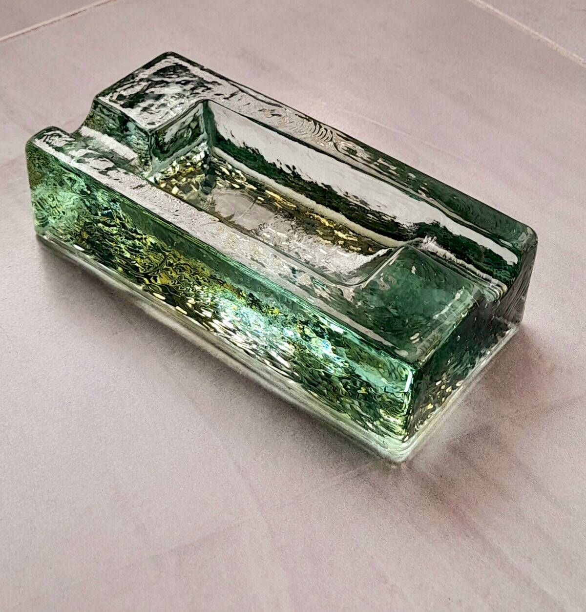 Art Deco glass ashtray