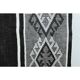 1970s Vintage Turkish Handmade Wool Cotton Gray Kilim Rug 147x197