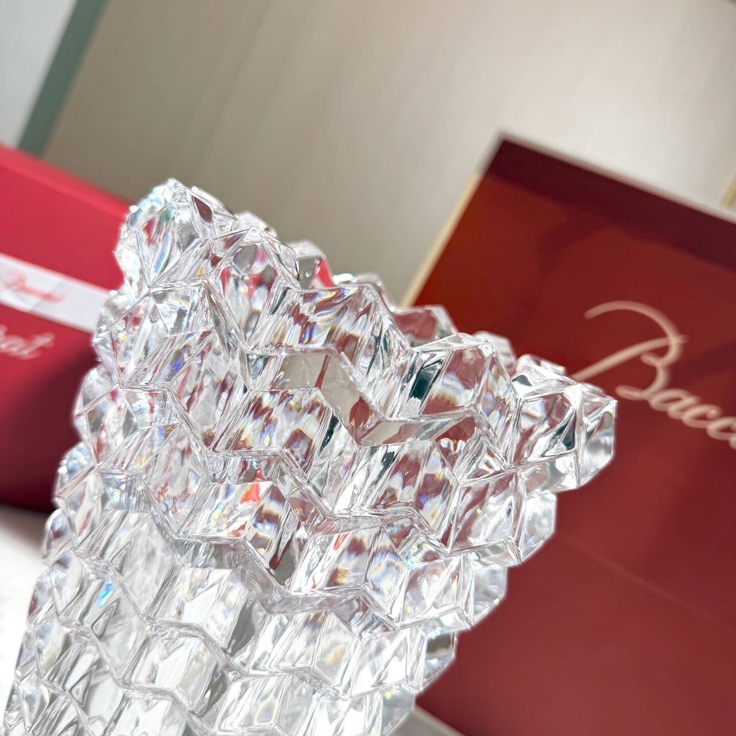 Baccarat Crystal Zig Zag Vase (25cm)