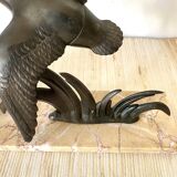 Large Art Deco bird lamp, H27 cm